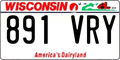 WI license plate 891VRY