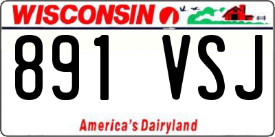 WI license plate 891VSJ