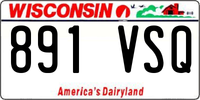 WI license plate 891VSQ