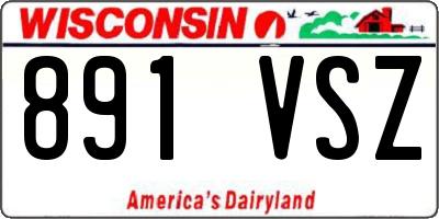 WI license plate 891VSZ