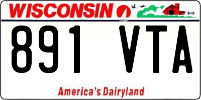 WI license plate 891VTA