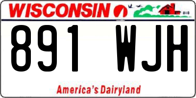 WI license plate 891WJH