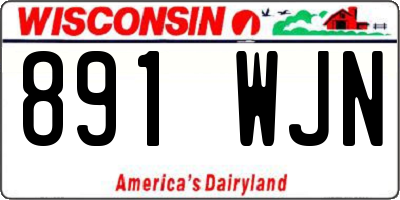 WI license plate 891WJN