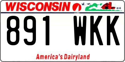 WI license plate 891WKK