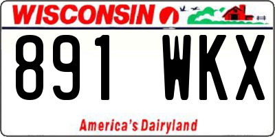 WI license plate 891WKX