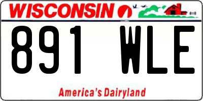 WI license plate 891WLE