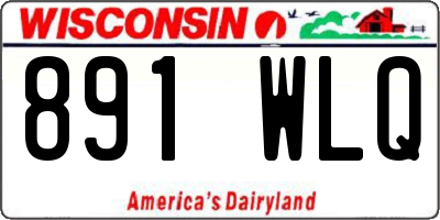 WI license plate 891WLQ
