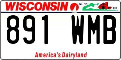 WI license plate 891WMB
