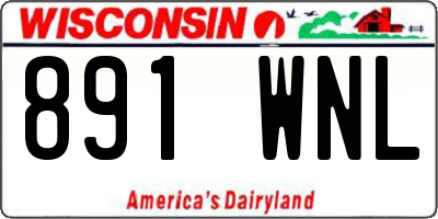 WI license plate 891WNL