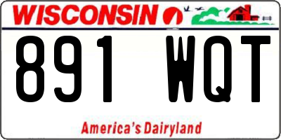 WI license plate 891WQT