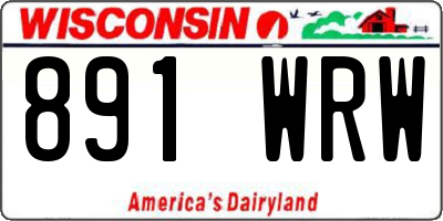 WI license plate 891WRW