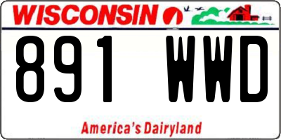 WI license plate 891WWD