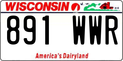 WI license plate 891WWR