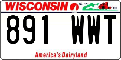 WI license plate 891WWT