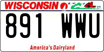 WI license plate 891WWU