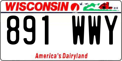 WI license plate 891WWY