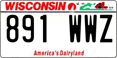 WI license plate 891WWZ
