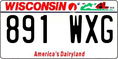 WI license plate 891WXG