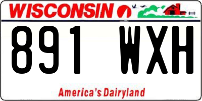 WI license plate 891WXH