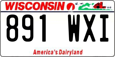 WI license plate 891WXI