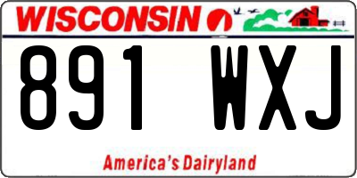 WI license plate 891WXJ