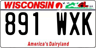 WI license plate 891WXK