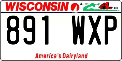 WI license plate 891WXP