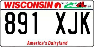 WI license plate 891XJK