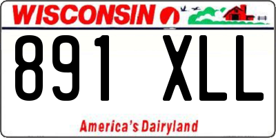 WI license plate 891XLL