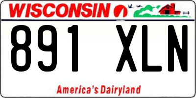 WI license plate 891XLN