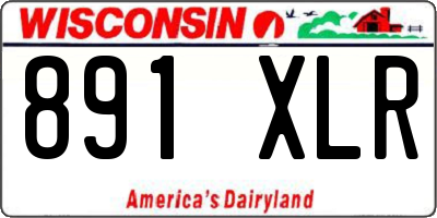 WI license plate 891XLR