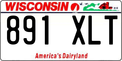 WI license plate 891XLT