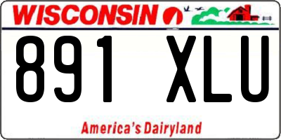WI license plate 891XLU
