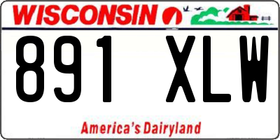WI license plate 891XLW