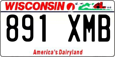 WI license plate 891XMB