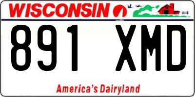WI license plate 891XMD