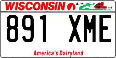WI license plate 891XME