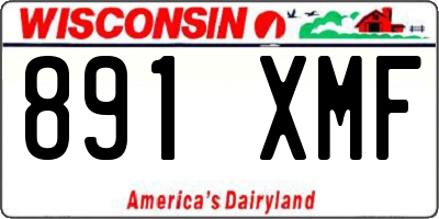 WI license plate 891XMF