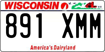 WI license plate 891XMM