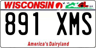 WI license plate 891XMS