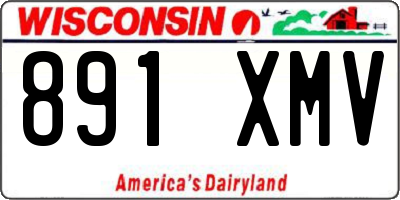WI license plate 891XMV