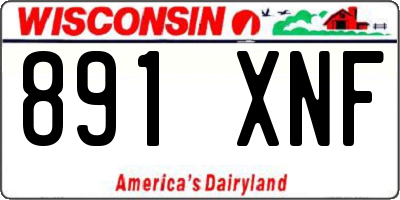 WI license plate 891XNF