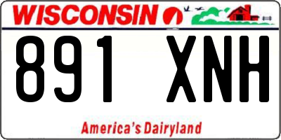 WI license plate 891XNH