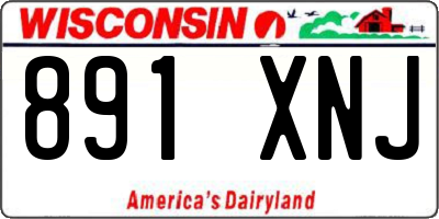WI license plate 891XNJ
