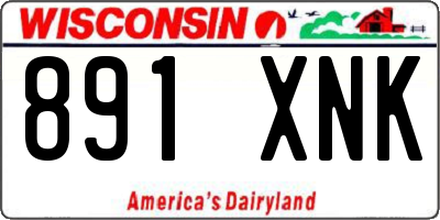 WI license plate 891XNK