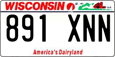 WI license plate 891XNN