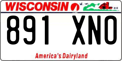 WI license plate 891XNO