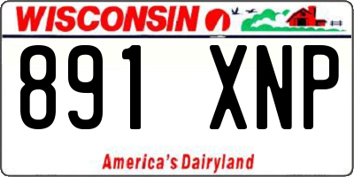 WI license plate 891XNP