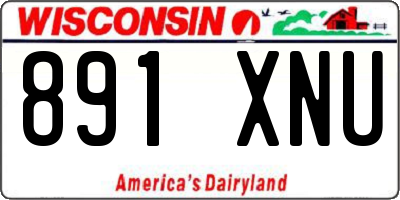 WI license plate 891XNU