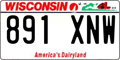 WI license plate 891XNW